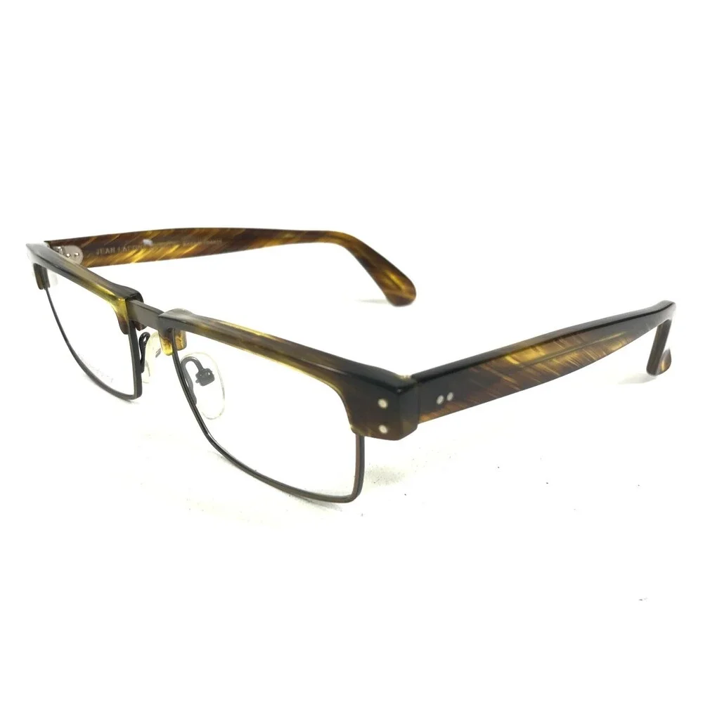 Lafont Reedition Eyeglasses Frames CYRANO 519 Brown Horn Square 50-19-145